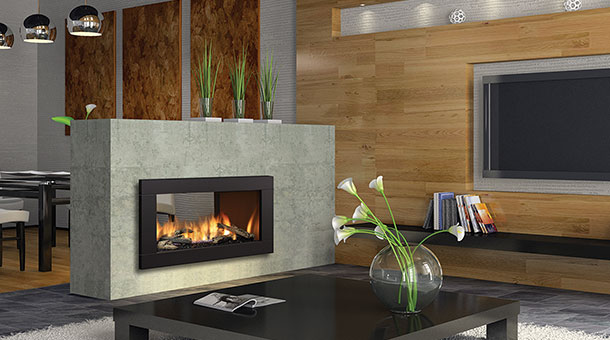 Regency HZ42STE contemporary two sided medium gas fireplace