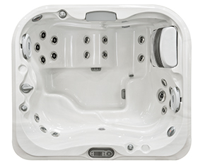 Jacuzzi J-415 small hot tub with lounger