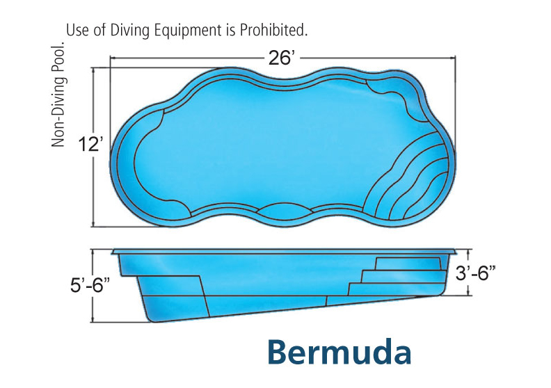 Viking Bermuda In-ground swimming pool installation by Seattle pool builder