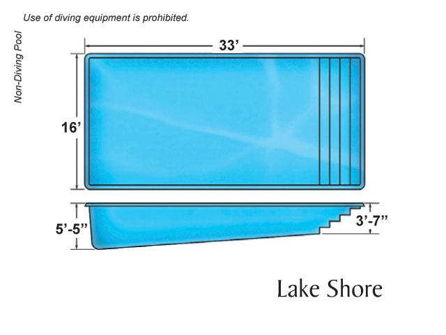 Viking Lake Shore In-ground swimming pool installation by Seattle pool builder